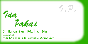 ida pakai business card